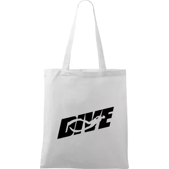 Nákupní taška Freediving - Dive - Taška bavlněná - 42 x 38 cm ( Bílá )