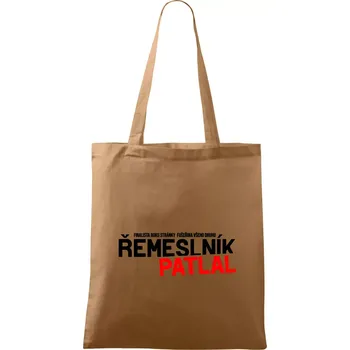 Nákupní taška Řemeslník patlal - Taška bavlněná - 42 x 38 cm ( Cappuccino )