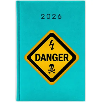 Kalendář Knižkový kalendář 2026 A5 FunnyCase modrý