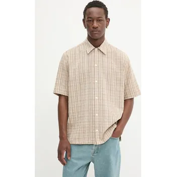 Košile Samsoe Samsoe SAAYO M25200047 béžová 80X, vel. L