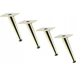 NOHY K NÁBYTKU H-150 KUŽEL ZLATÝ LESK GLAMOUR, 4 KS ATM