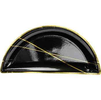 Talíř Talířky Party Deco Silvestr Karneval Černé 21,5 cm 6 ks