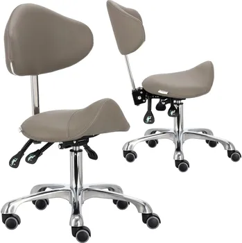 Stolička Kosmetická kadeřnická stolička sedlo s opěradlem židle hoker SPA mobilní 1-TK-00104