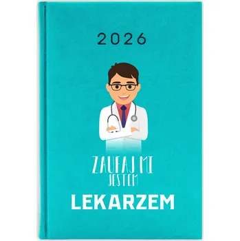 Kalendář Knižkový kalendář 2026 A5 FunnyCase modrý