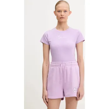 Dámské tričko Tričko Karl Kani dámské, fialová barva, PD00005466 40X, vel. L