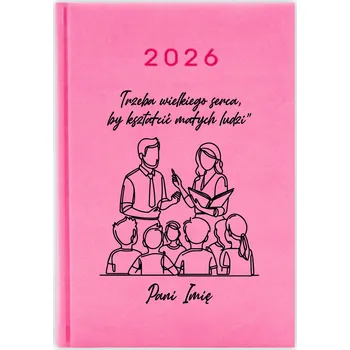 Kalendář Knižkový kalendář 2026 A5 FunnyCase růžový