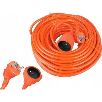 Napájecí kabel Prodlužovací Kabel Stavební/Zahradní 3x2,5mm 30m Silný ORANŽOVÝ