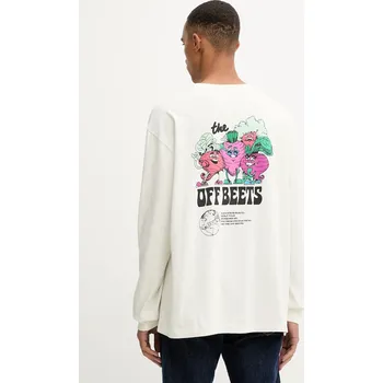 Pánské tričko Bavlněné tričko s dlouhým rukávem Levi's 005N7 béžová 01X, vel. L