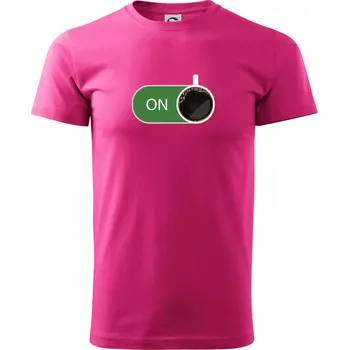 Pánská móda Káva ON - Klasické pánské triko vyšší gramáže - 2XL ( Purpurová )