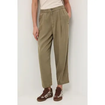 Dámské kalhoty Kalhoty Medicine dámské, zelená barva, široké, medium waist RW25-SPD400 91X, vel. XL