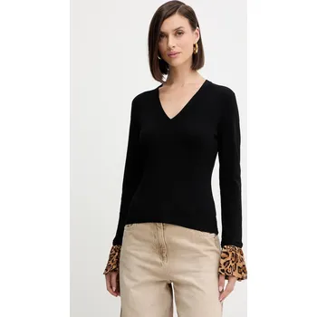 Dámský svetr Svetr Twinset dámský, černá barva, 252TP3154 99X, vel. XL