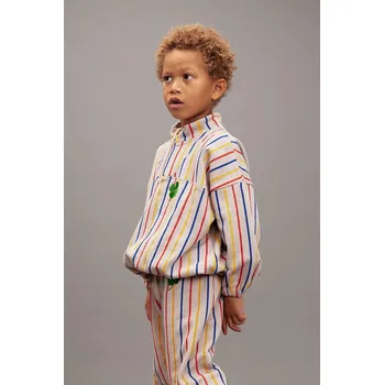 Chlapecká mikina Dětská bavlněná mikina Mini Rodini Clover 25720144 béžová 01A, vel. 116-122