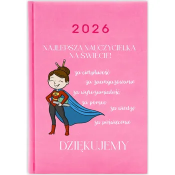 Kalendář Knižkový kalendář 2026 A5 FunnyCase růžový