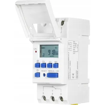 vypínač Elektronický časový spínač (programátor) s 20 programy THC15A DIN lišta TH-35mm