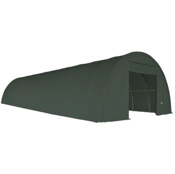 Zahradní stan Najhaly.cz Plachtová hala oblouková SeriousPlus 9,15 x 20 x 4,5 PVC 900g/m² F90 Zelená