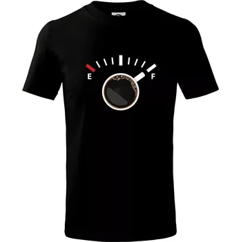 Káva jako palivo - Tričko dětské bavlněné - 98 cm / 2 roky ( Černá )