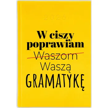 Diář Knižní diář 2026 A5 FunnyCase žlutý
