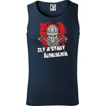 Zlý a starý řemeslník - Tílko pánské Core - L ( Námořní modrá (velmi tmavá - téměř černá) )