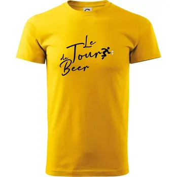 Le tour de beer - Triko extra velké (5-8XL) - 8XL ( Žlutá )