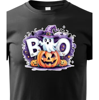 Chlapecké tričko Dětské tričko s duchem, Barva Černá, Velikost 146 cm/10 roků, Canvas Dětské tričko Bezvatriko.cz 2969