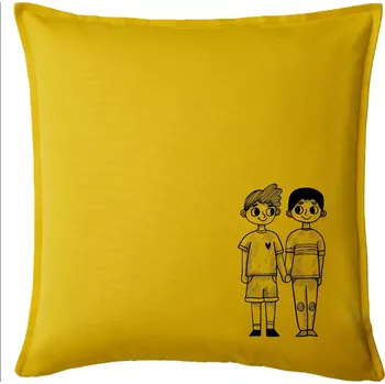 Polštář Gay pár - Polštář 50x50 - 50x50 - Pouze potah ( Žlutá )
