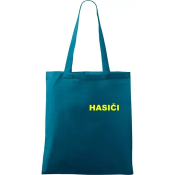 Hasiči název samostatný - Taška bavlněná - 42 x 38 cm ( Petrolejová )