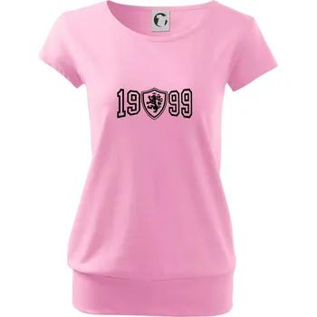 Dámské tričko Narozeninový motiv - znak - 1999 - Volné triko city - S ( Růžová )