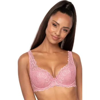 Podprsenka Vyztužená krajková podprsenka Carmela růžová, růžová 70A i10_P72203_1:2140_2:97_