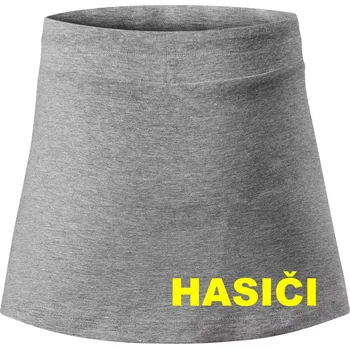 Dámská sukně Hasiči název samostatný - Sportovní sukně - two in one - L ( Tmavě šedý melír )