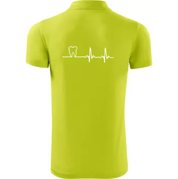 Pánská košile EKG zuby - Polokošile Victory sportovní (dresovina) - XL ( Limetková )