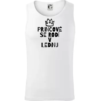 Princové se rodí v lednu - Tílko pánské Core - M ( Bílá )