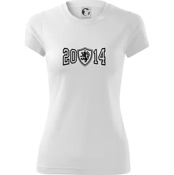 Dámské tričko Narozeninový motiv - znak - 2014 - Dámské Fantasy sportovní (dresovina) - 2XL ( Bílá )