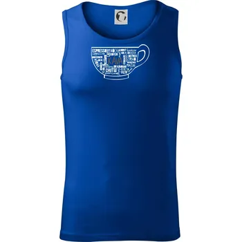 Káva - hrníček názvy - Tílko pánské Core - XL ( Královská modrá )