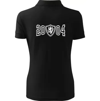 Narozeninový motiv - znak - 2004 - Polokošile dámská Pique Polo - XS ( Černá )