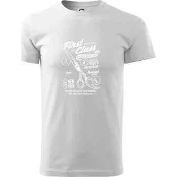 First Class Barber - Triko extra velké (5-8XL) - 7XL ( Bílá )