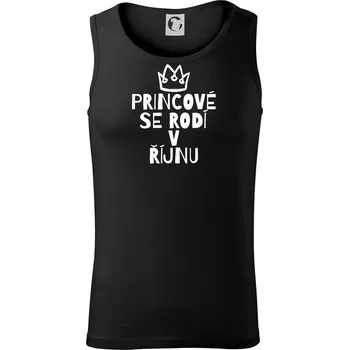 Princové se rodí v říjnu - Tílko pánské Core - L ( Černá )