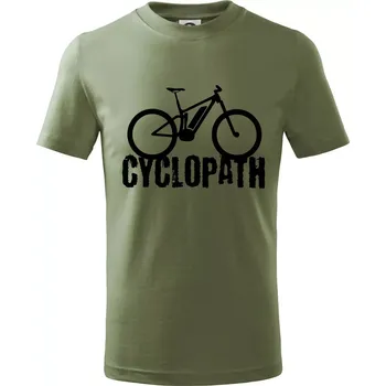 Chlapecké oblečení Cyclopath ebike - Tričko dětské bavlněné - 122 cm/6 let ( Khaki )