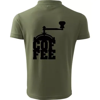 Pánská košile Coffee mlýnek - Polokošile pánská Pique Polo 203 - 3XL ( Khaki )