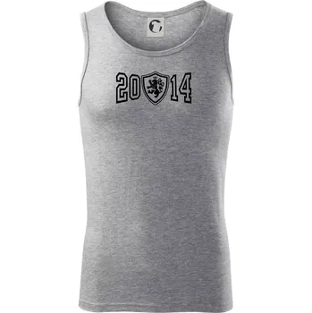 Narozeninový motiv - znak - 2014 - Tílko pánské Core - L ( Tmavě šedý melír )