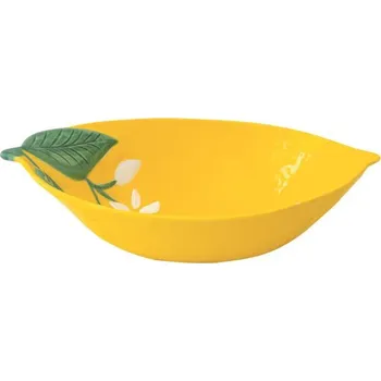 Easy Life/R2S, porcelánová miska 15x11 cm - FLEURS ET CITRONS, citrony