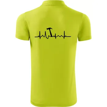 Pánská košile Ekg Kladivo - Polokošile Victory sportovní (dresovina) - M ( Limetková )