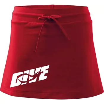 Dámská sukně Freediving - Dive - Sportovní sukně - two in one - L ( Červená )