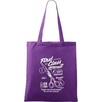 First Class Barber - Taška bavlněná - 42 x 38 cm ( Fialová )