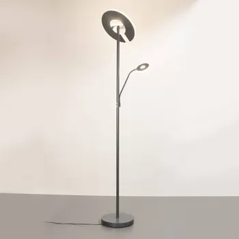 Lampička FISCHER & HONSEL LED stojací lampa Dent, pískově šedá, 180 cm, kov, CCT, 2-flg. 1 x 37 W LED + 1 x 8 W LED - Doprava zdarma