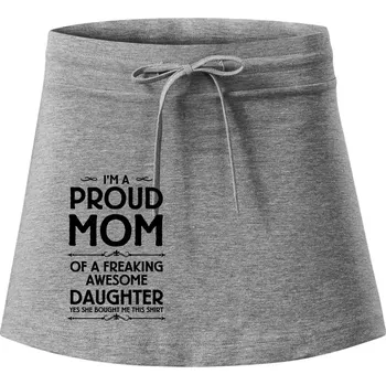 Dámská sukně Proud Mom Daughter - Sportovní sukně - two in one - L ( Tmavě šedý melír )