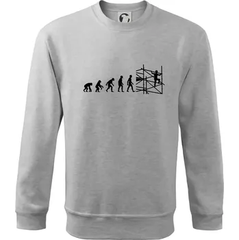 Evoluce lešení - Mikina Essential dětská - 158 cm/12 let ( Světlešedý Melír )