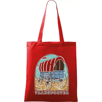 Nákupní taška Transporter - Taška bavlněná - 42 x 38 cm ( Červená )