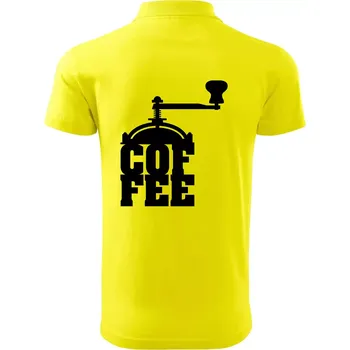 Pánská košile Coffee mlýnek - Polokošile pánská Pique Polo 203 - 5XL ( Citrónová )