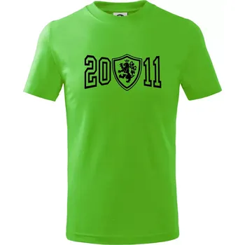 Chlapecké tričko Narozeninový motiv - znak - 2011 - Tričko dětské bavlněné - 104-110cm / 3-4 roky ( Apple Green )