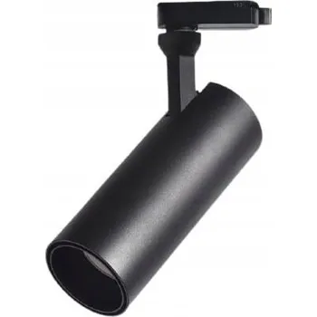 Bodové svítidlo Třífázový lištový reflektor černý Abigali Posh COB 12W 4000K CRI90+ 36°